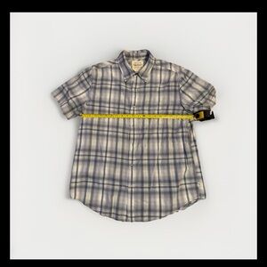 Levi's Blue and White Plaid Shirt pearl Snaps 126